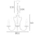 Lampa wisząca abażur srebrna RIGA P03755CH-WH - Cosmo Light